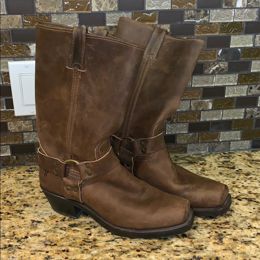 Frye harness boot